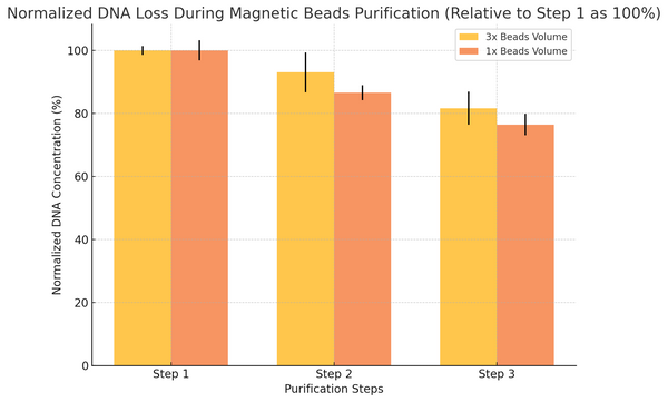 Magnetic beads for DNA purification