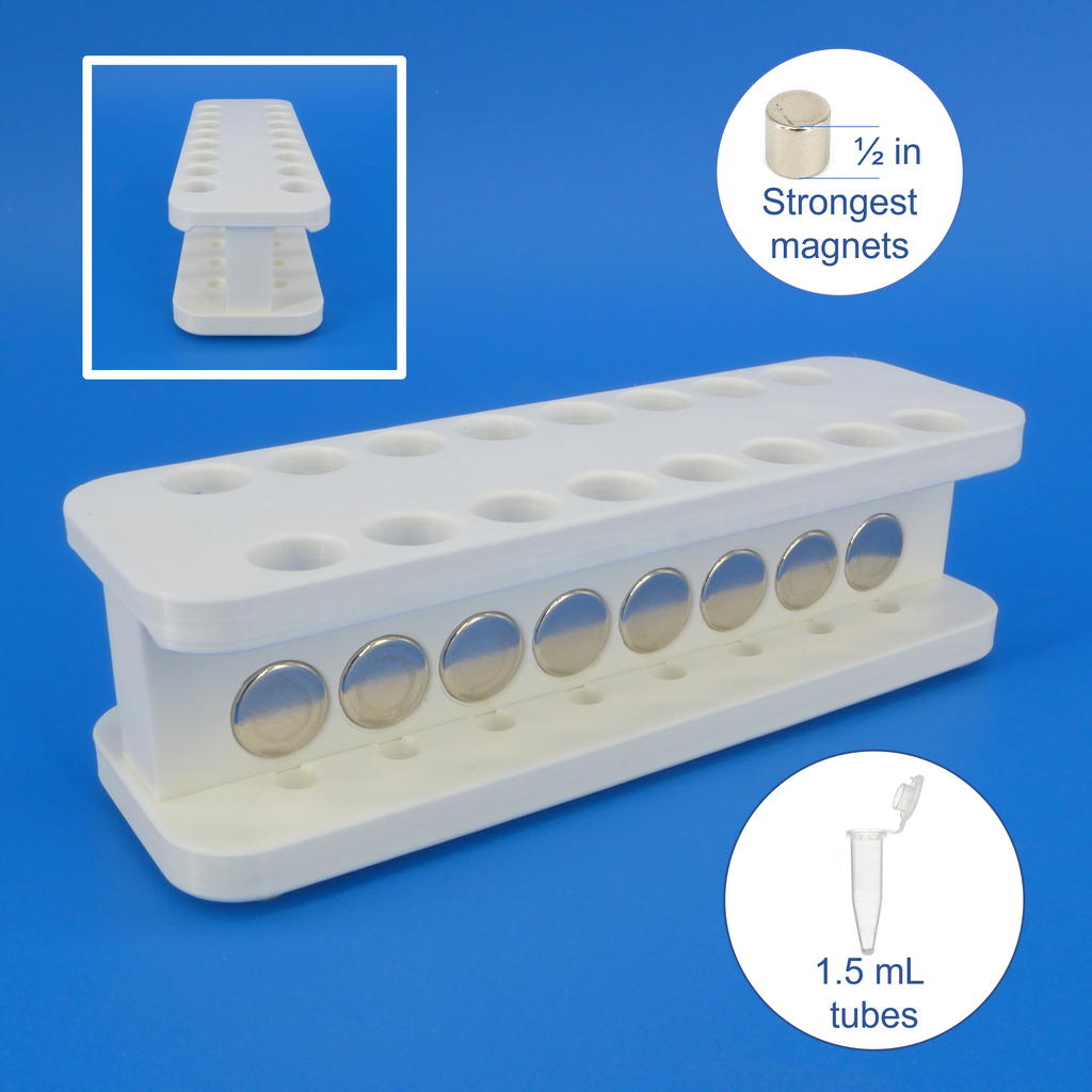 Magnetic rack for DNA, RNA purification; for 1.5 mL centrifuge tubes ...