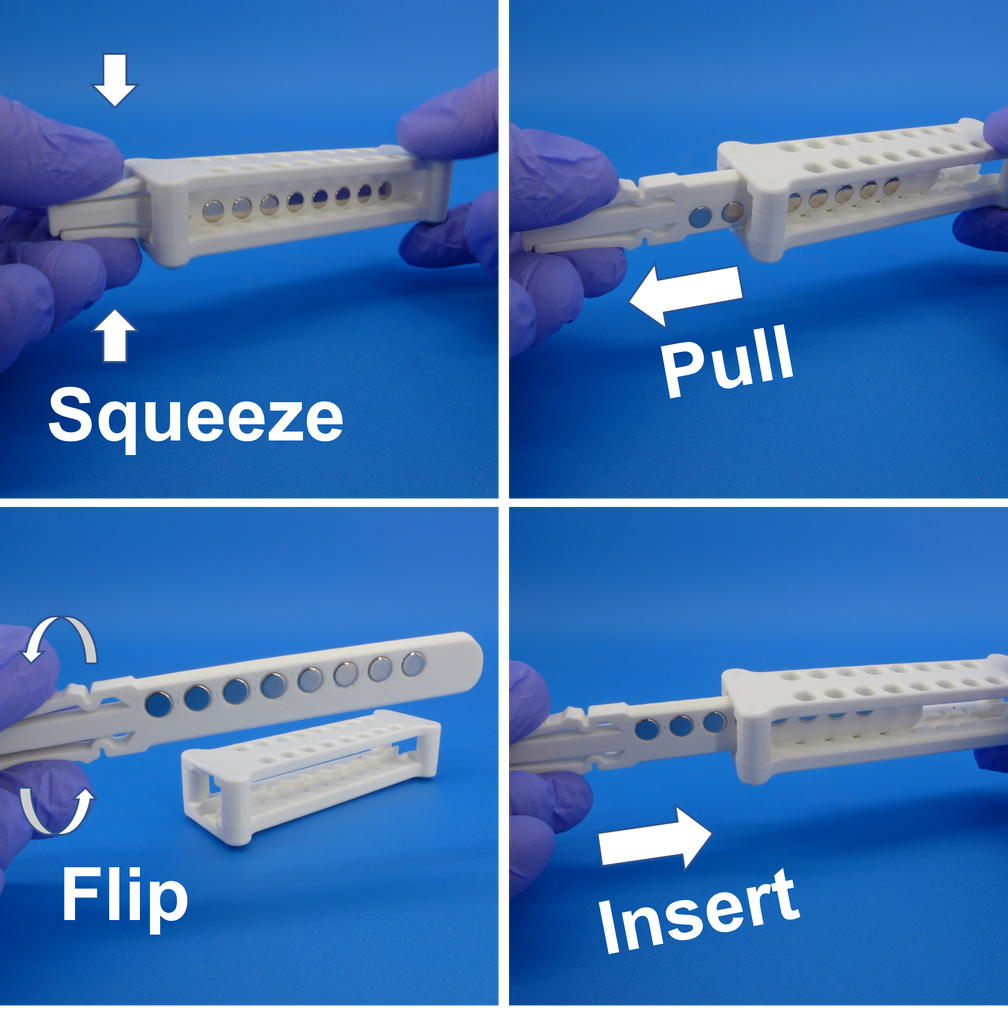 Magnetic Rack Dna Magnetic rack for DNA, RNA purification; for 100-250 microliter PCR tu ...