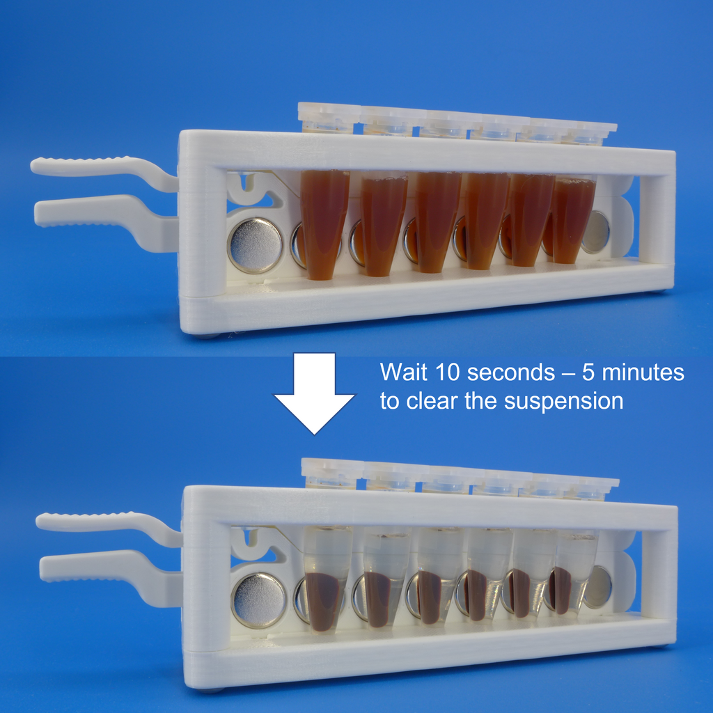 Magnetic rack for DNA, RNA purification; for 1.5 mL centrifuge tubes ...