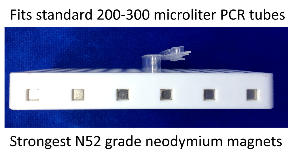 96 wells magnetic rack for DNA, RNA and other molecules purification ...