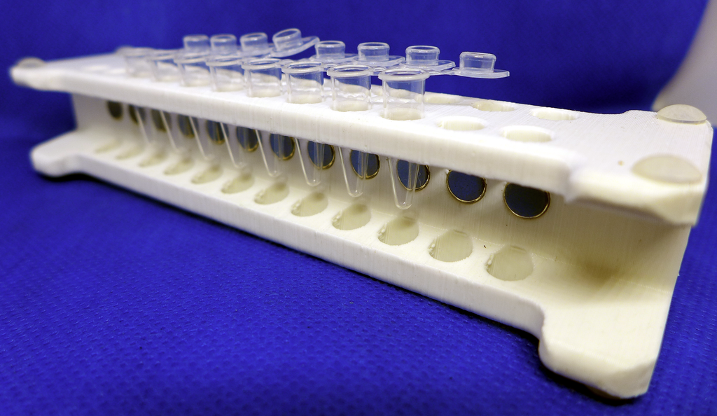Magnet Rack Lab Magnetic rack for 150-250 uL PCR tubes (24 total, 12 each side); for D ...